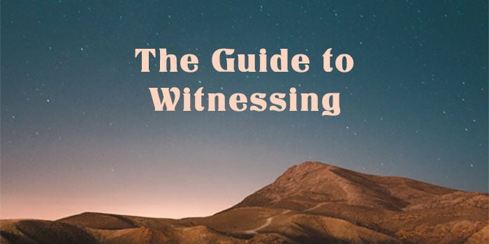 The Guide to Witnessing - Free Brochures and Tracts