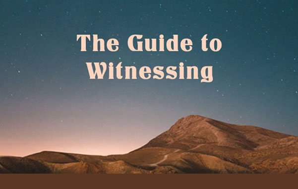 The Guide to Witnessing